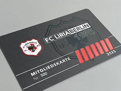 Mitgliedskarte für FC Liria Berlin